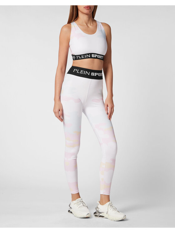 Plein Sport Plein Sport Legginsy 12997 Biały Active Fit