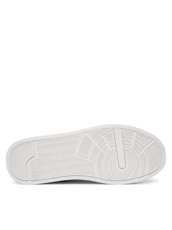 Tommy Hilfiger Tommy Hilfiger Sneakersy Th Court Lth Mix Monogram FM0FM06082 Czarny