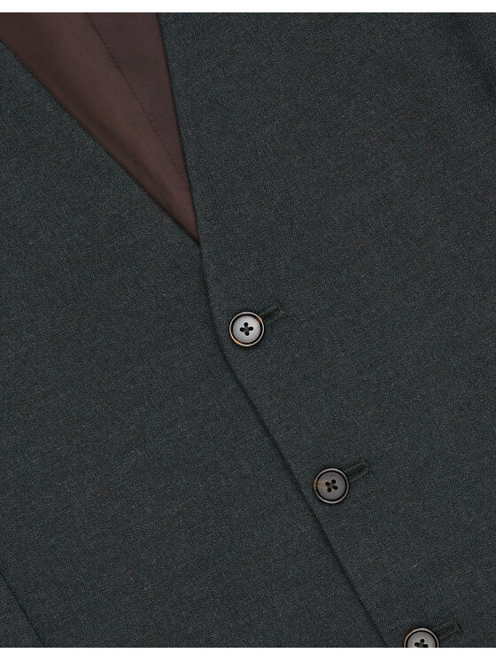 Borgio Borgio Kamizelka zogno Zielony Slim Fit