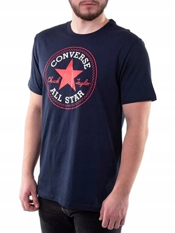 Converse Converse T-Shirt Chuck Taylor Granatowy Regular Fit