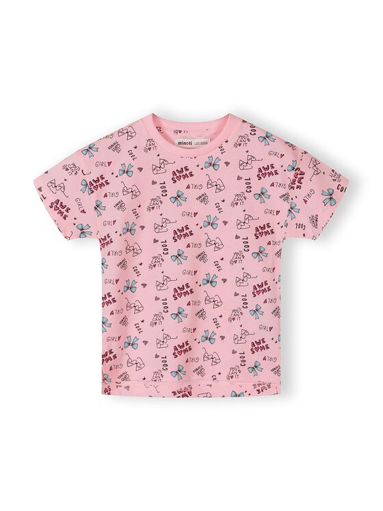 minoti minoti T-Shirt 30TEE102 Różowy Regular Fit