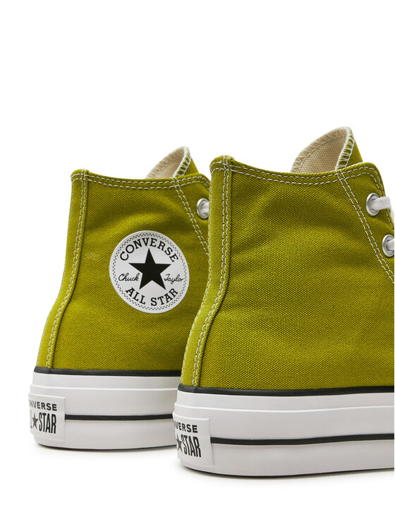 Converse Converse Tenisice Chuck Taylor All Star Lift Platform Hi A08286C Zelena