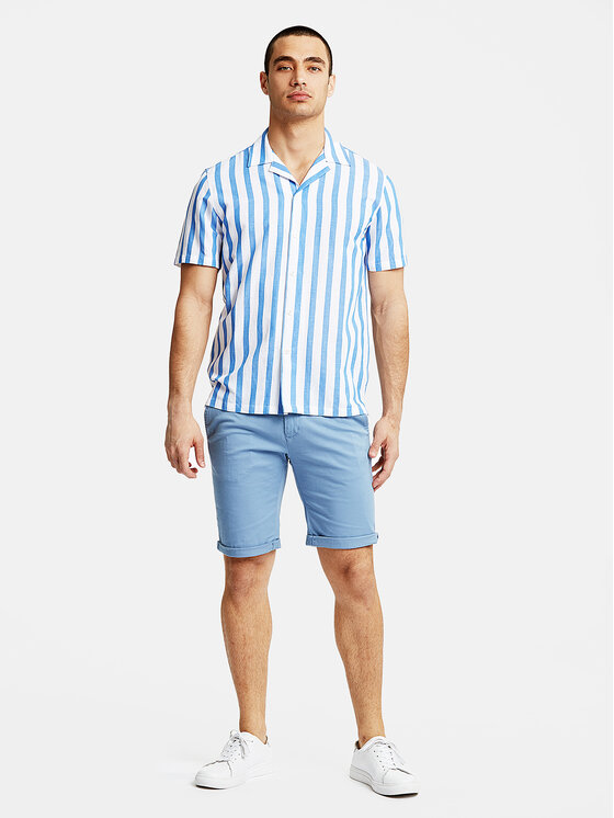Lindbergh Lindbergh Košeľa 30-203321 Modrá Relaxed Fit