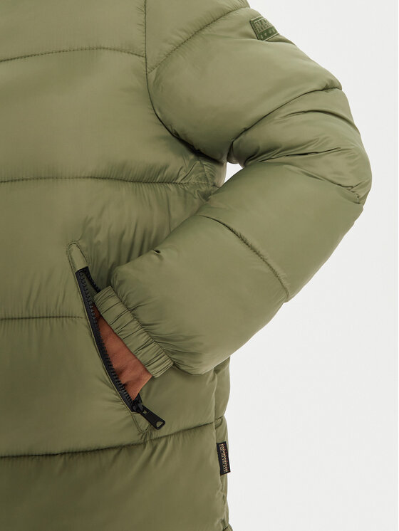 Napapijri Napapijri Ziemas jaka A-Box Logo NP0A4HZ2 Zaļš Regular Fit