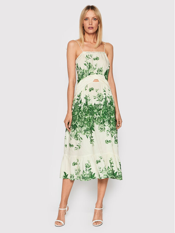 Dixie Dixie Sommerkleid AGVBRFF Grün Regular Fit