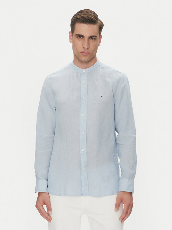 Pánská Tommy Hilfiger Košile, Velikost:M, Barva: Světle modrá, MW0MW39271