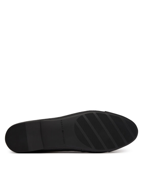 Tommy Hilfiger Tommy Hilfiger Balerini Th Monogram Ballerina FW0FW09468 Negru