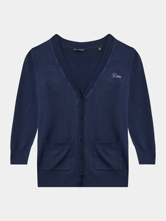 Guess Guess Strickjacke J3YR08 Z17X3 Blau Regular Fit