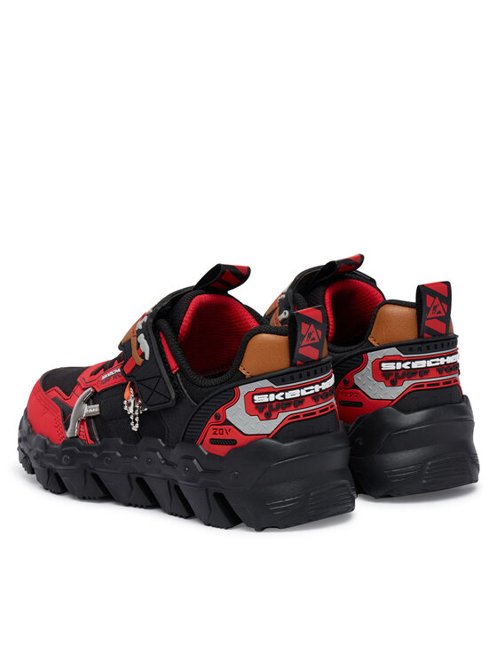 Skechers Skechers Snīkeri Mega-Flex Lite - Tuff Toolz 402130L/RDBK Melns