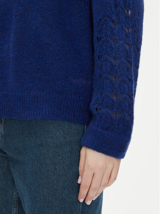 Pepe Jeans Pepe Jeans Sveter Naina PL702241 Modrá Regular Fit
