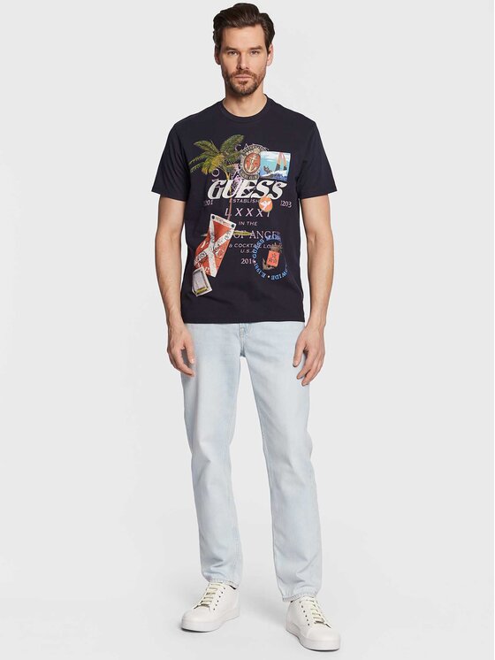 Guess Jeans Drake M3GA37 D4T9F Blau Regular Fit | Modivo.de 