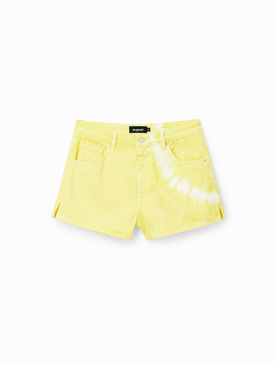 Desigual Desigual Szorty jeansowe 23SWDD10 Żółty Regular Fit