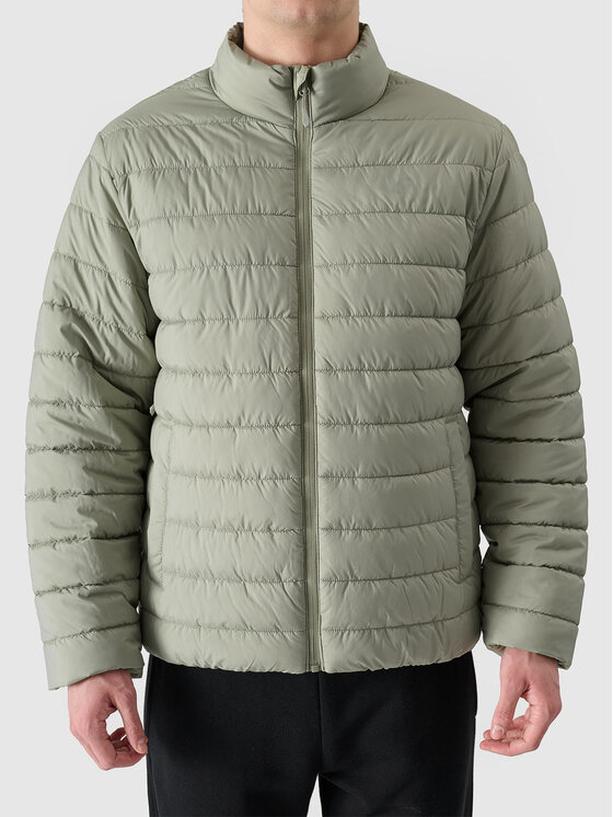 4F 4F Kurtka puchowa BASIC+ Khaki Regular Fit