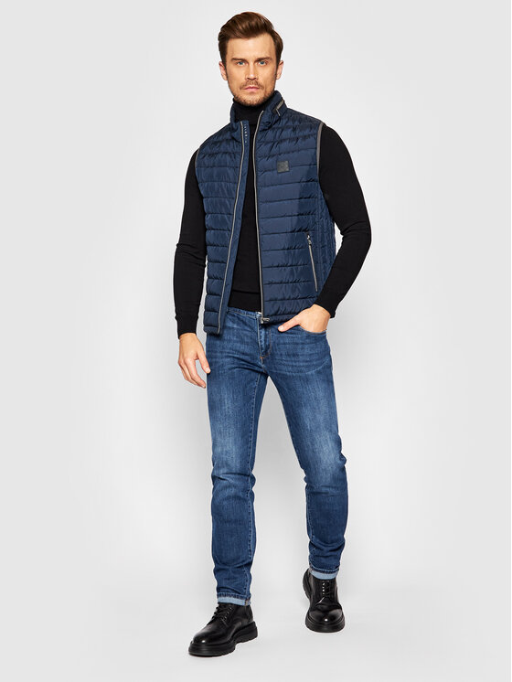 Gilet 870100 89032 Blu scuro Regular Fit