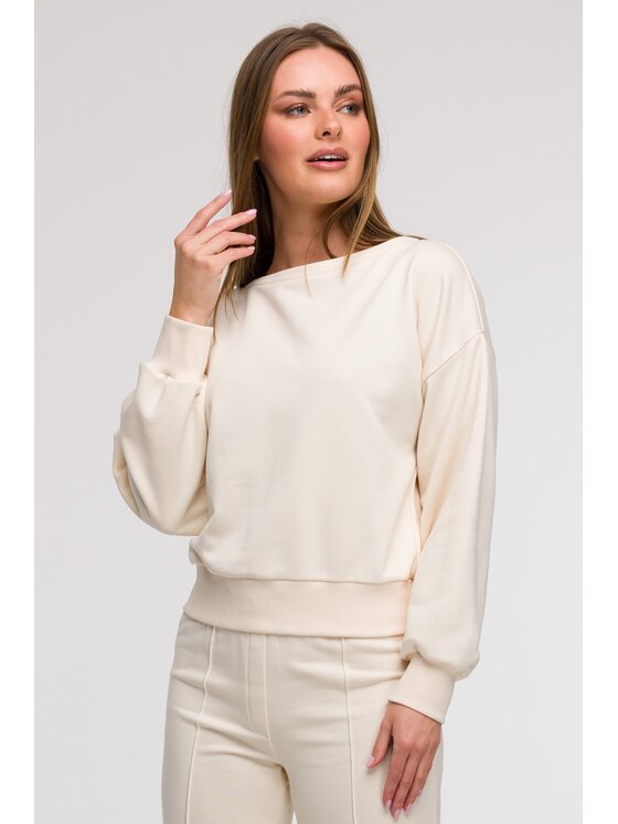 BeWear BeWear Felpa B293 Crema Comfortable Fit