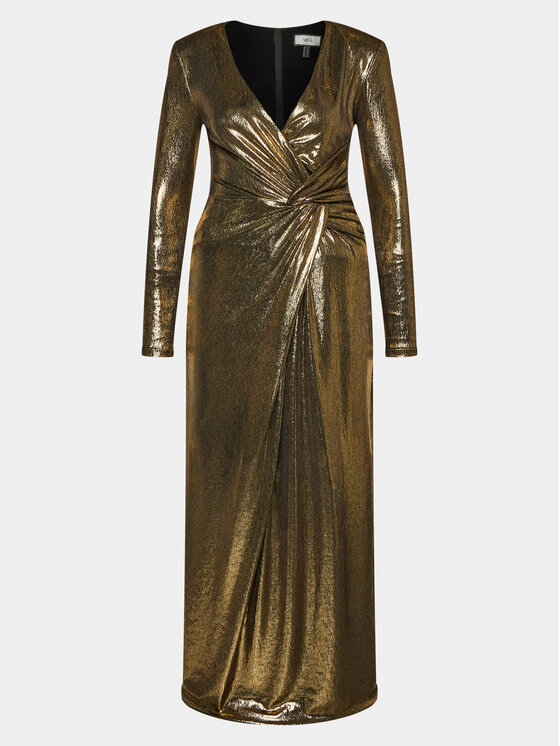 Nissa Nissa Abito da sera RS14413 Oro Slim Fit