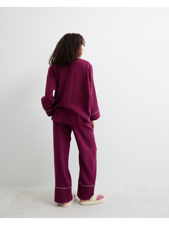 Le Songe Le Songe Piżama ELIA Bordowy Basic Fit