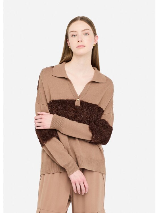 Liu Jo Liu Jo Cardigan TF5221MA51IC3839 Beige Regular Fit