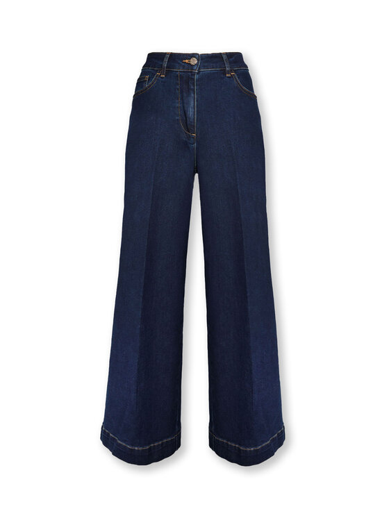 Elena Mirò Elena Mirò Jeansy P512P000389N034 Niebieski Cropp Fit
