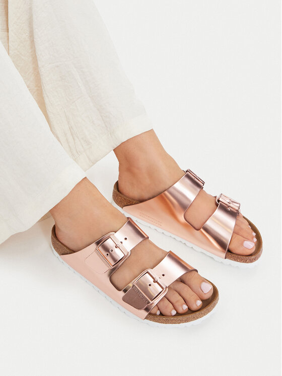 Birkenstock Birkenstock Ciabatte Arizona Metallic 0952093 Rosa