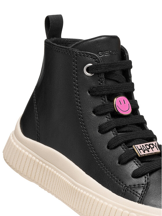 Geox Geox Sneakersy J Laquinny Girl J66M3A 000BC C9999 M Čierna