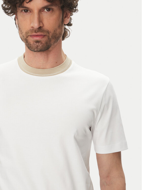 BOSS BOSS Póló H-Tessler 199 50531793 Fehér Slim Fit