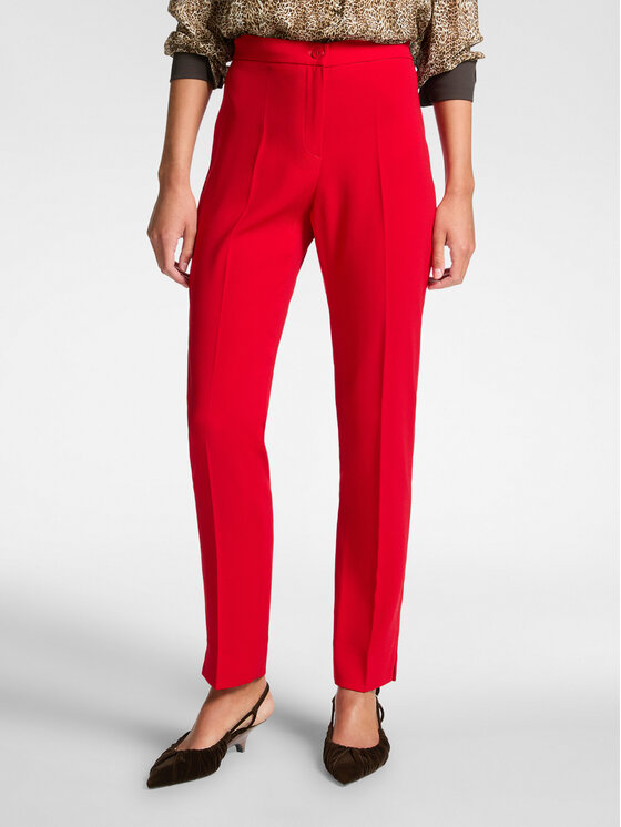 Elena Mirò Elena Mirò Pantaloni di tessuto P162P000358N056 Rosso Regular Fit