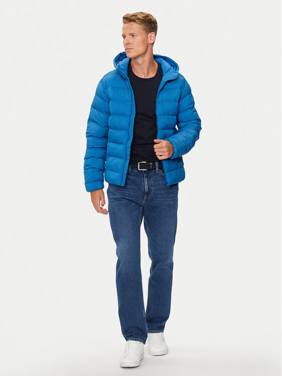 Tommy Hilfiger Tommy Hilfiger Зимно яке MW0MW37257 Син Regular Fit
