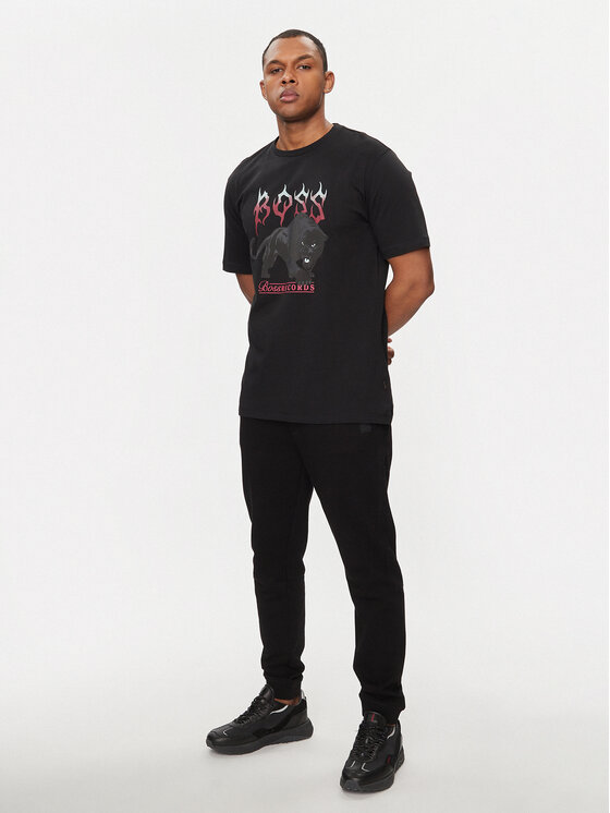 BOSS Boss Spodnji del trenirke Sestart 50509303 Črna Regular Fit