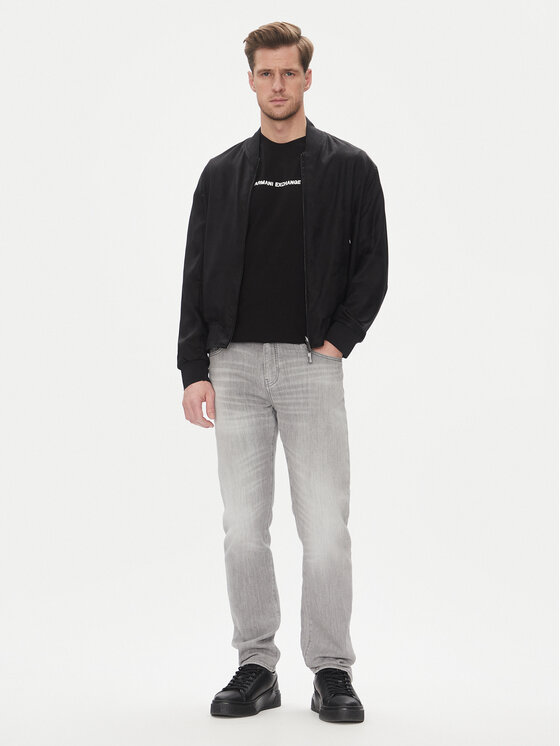 Armani Exchange Armani Exchange Bomber striukė XM000390 AF13170 FC039 Juoda Regular Fit