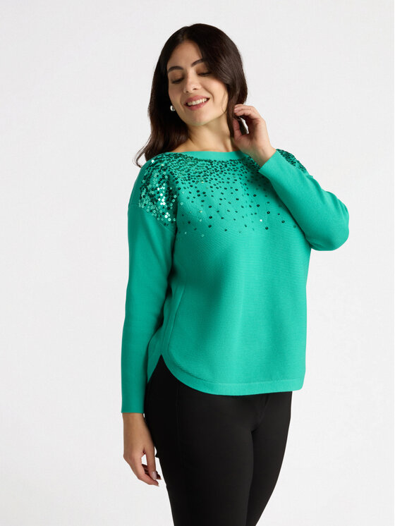 Fiorella Rubino Fiorella Rubino Cardigan M471L007836N015 Turchese A-Line Fit