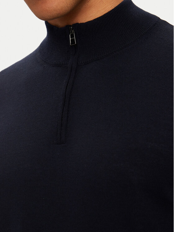 BOSS Boss Sweter Ebenji 50528300 Granatowy Regular Fit