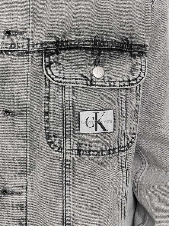 Calvin Klein Jeans Calvin Klein Jeans Kurtka jeansowa 90's J30J324574 Szary Regular Fit
