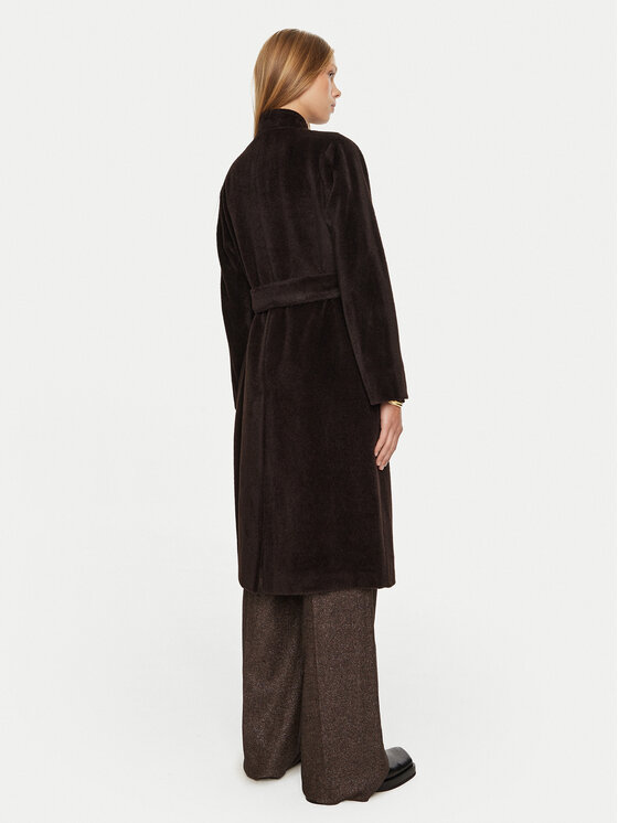 Marella Marella Cappotto di lana Ofanto 2423016112 Marrone Regular Fit