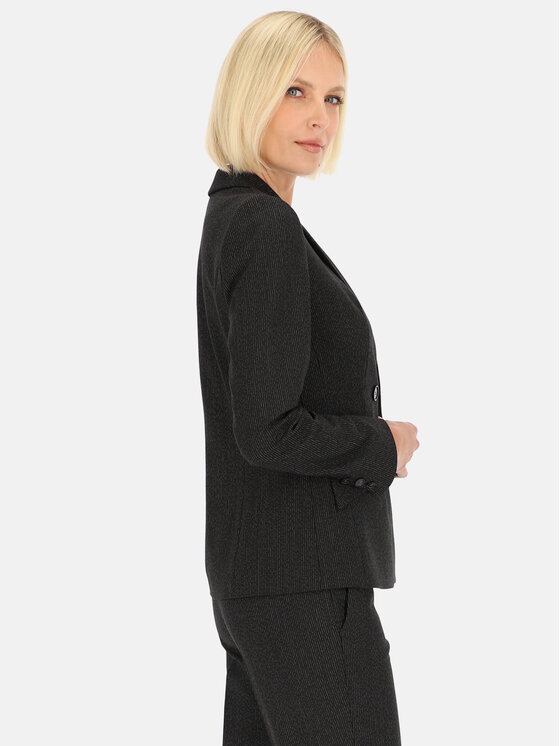 Potis & Verso Potis & Verso Marynarka Kera Czarny Slim Fit