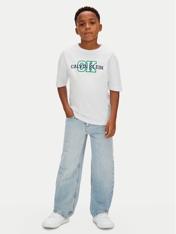 Calvin Klein Jeans Calvin Klein Jeans Tricou LVCKSJA11B Alb Regular Fit