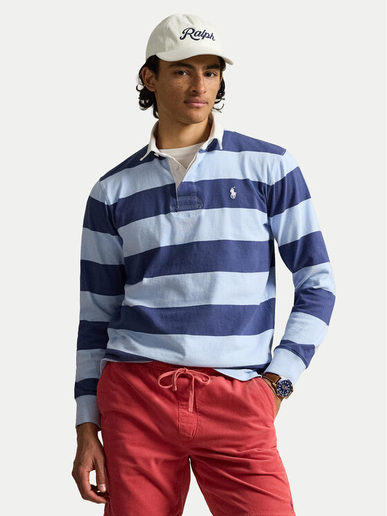 Polo Ralph Lauren Tricou polo The Iconic Rugby 710717116032 Albastru Regular Fit