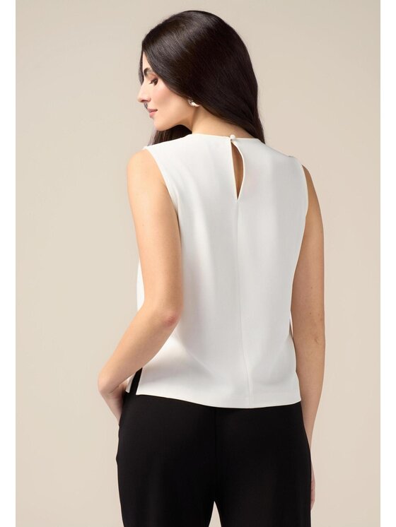 Oltre Oltre Blusa 2459R103016N011 Bianco Regular Fit