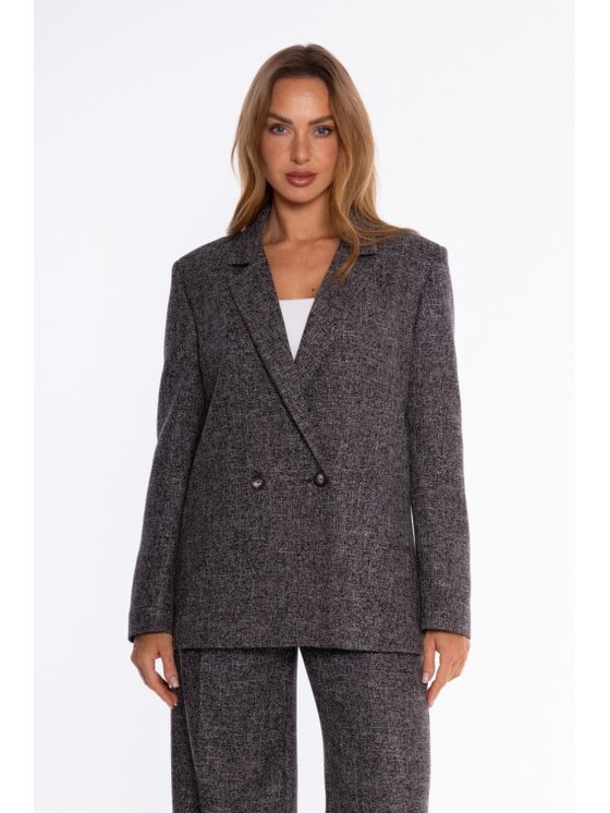 Made of Emotion Made of Emotion Marynarka M929 Czarny Regular Fit