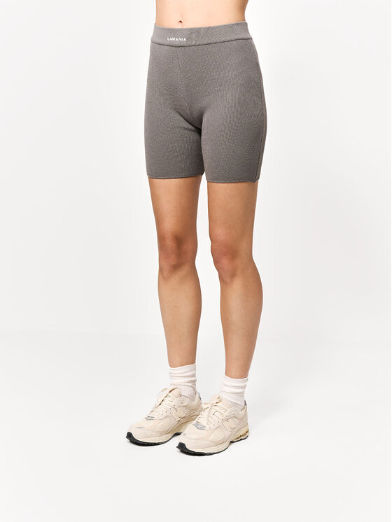La Mania La Mania Biker shorts ENDING Grigio Fitted Fit