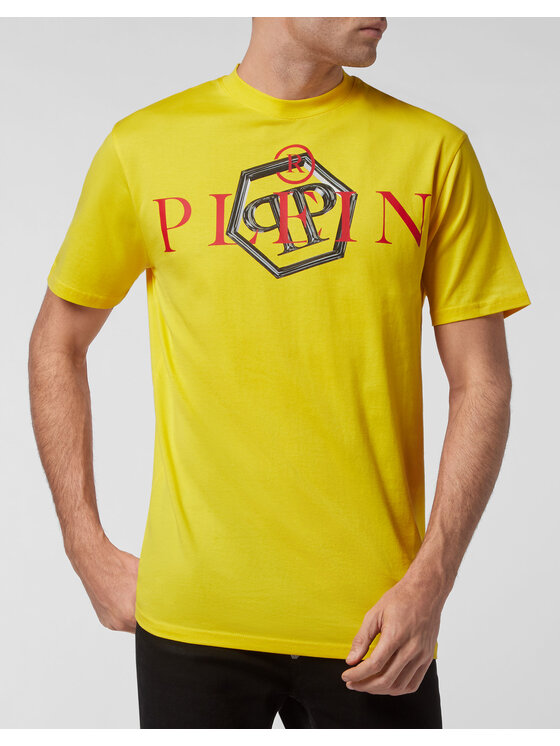 PHILIPP PLEIN PHILIPP PLEIN T-shirt 115 Giallo Regular Fit