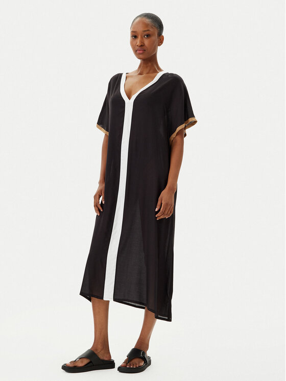 BOSS BOSS Strandkleid 50540531 Schwarz Relaxed Fit