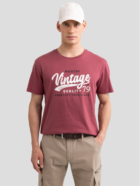 BIG STAR BIG STAR T-Shirt GRALIS_602_150 Różowy Oversize