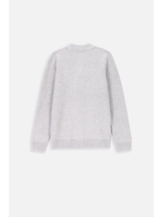 Coccodrillo Coccodrillo Sweter WC4172203BSB-019 Szary Regular Fit