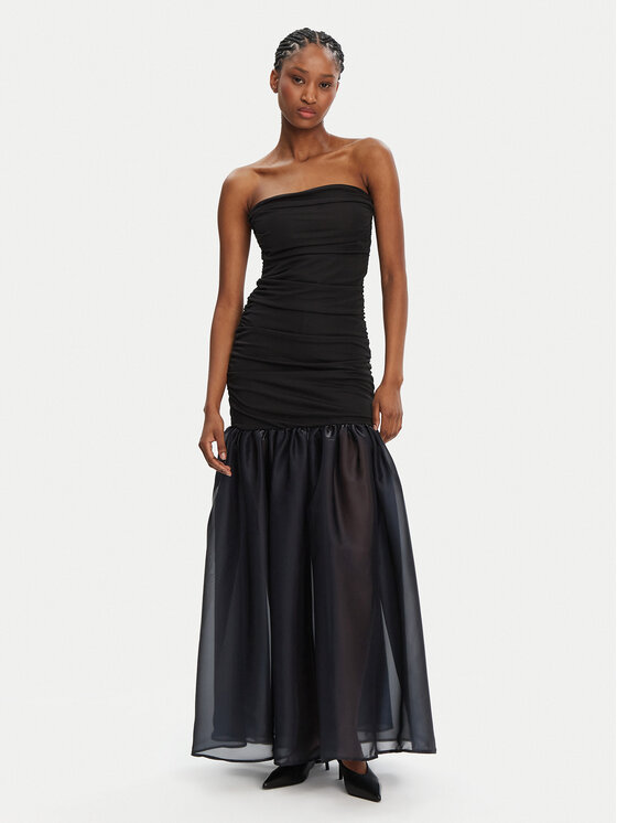 STAUD Večerné šaty Liya R24F2184JO Čierna Slim Fit