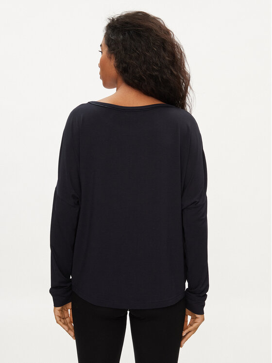 Tommy Hilfiger Tommy Hilfiger Bluse UW0UW05196 Dunkelblau Relaxed Fit