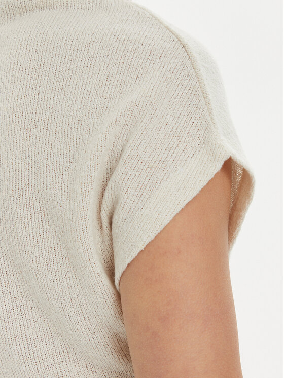 Gina Tricot Gina Tricot Μπλουζάκι 22932 Εκρού Regular Fit