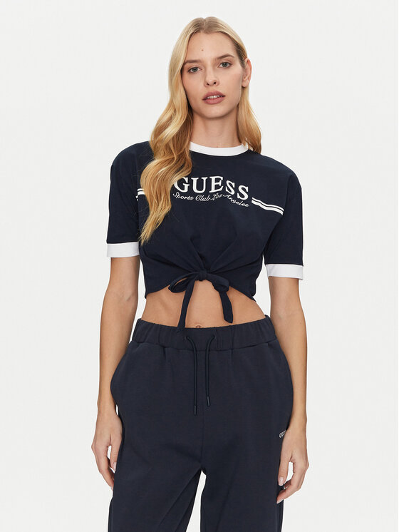 Guess Guess Tricou V5GI05 I3Z14 Bleumarin Regular Fit