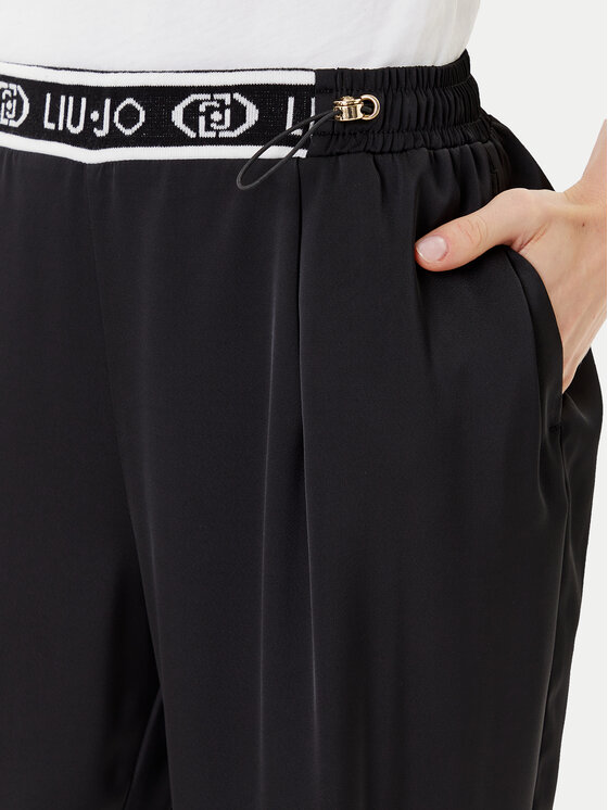 Liu Jo Sport Liu Jo Sport Παντελόνι υφασμάτινο TF5192 T004A Μαύρο Regular Fit
