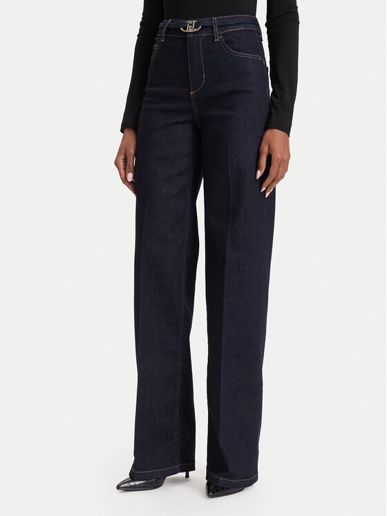 Liu Jo Liu Jo Traperice Tall UF6088 D0264 Tamnoplava Flared Leg